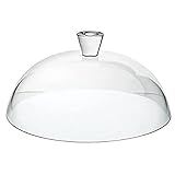 Pasabahce 95197 Patisserie Glass Dome mit Klassischer Runder Universalglocke, 30.7 cm Durchmesser, Transparent