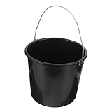 Yardwe 8l Kälberzaunzubehör Kälbertränkeeimer Auto Essen Heuraufe Für Pferde Pferdetrog Obst Zusammenklappbarer Eimer Viehtränke Miniatur Futtereimer Für Ziegen Viehzucht Plastik Black