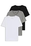 HUGO BOSS Herren T-Shirt Vn 3p Co T-Shirt, Assorted-pre-Pack,M