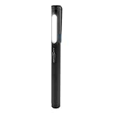 ANSMANN Mini Stiftleuchte LED Taschenlampe, 130 Lumen, Clip, kleine Penlight inklusive 2 AAA Batterien PL130B, ideal für Auto, Werkstatt, Inspektion, Reparaturen, etc.