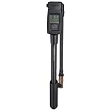 Topeak Unisex – Erwachsene Pocketshock Digitale Dämpferpumpe, Schwarz, 25,8 x 4,5 x 3 cm