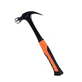 SEAFRONT Klauenhammer, Tragbares Werkzeug aus Kohlenstoffstahl für Tischler und Dachdecker, Müheloses Nagelziehen mit Langem Griff und Hervorragender Balance