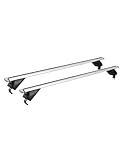 Owen Dachträger 3.0 Pro Silber 120cm - für geschlossene & bündige Reling | 90 kg Tragkraft | 2 min Montage | TÜV & GS Zertifiziert |Top-Performance Relingträger für Ihr Auto