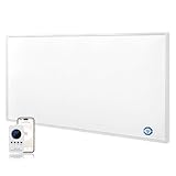 Behaglich Infrarotheizung 800 Watt, Infrarotheizung Wandmontage bis 120 Grad Celsius für 15-25㎡ - Smart-Elektroheizung mit Fernbedienung & WiFi (Tuya APP) - TÜV - 10 Jahren Garantie