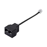 Telefonbuchsplitter - 1 bis 2 Telefon -Socket -Adapter | Wandadapter -Jacksplitter, Telefonkabel -Sockeladapter, Telefonkabel -Extender -Konverter für Faxmaschine, Modem, DSL -Geräte