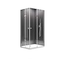 BuyLando.Shop [Typ-Josefine] Eck-Duschkabine - Dusche - ESG - Variationen (90x75x180cm)