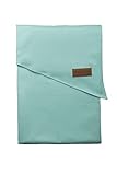 Shabany® - Ring Sling Tragetuch - 100% Bio Baumwolle - Babybauchtrage für Neugeborene Kleinkinder bis 15 KG - inkl. Baby Wrap Carrier Anleitung - mint (happy)