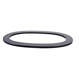 WOONEKY Moderne Große Hausnummer 0 aus Wetterfester Aluminiumlegierung 30cm Schwarz für Außenbereich Schwimmende Metallzahl Flexible Montage für Haus und Gartentür