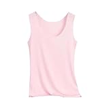 Nidddiv Unterhemden Damen Schwarz Stretch Tank Top Nahtlose Kühlseide Unterziehshirt Einfarbige Tanktops U-Ausschnitt Ärmelloses Funktionsshirt mit Schlüsselloch & Seitendetails für Yoga, Sport