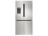 Bosch KFI96APEA, Serie 6, Smarter French Door Kühlschrank, 183 x 90,5 cm, 375 L Kühlen + 199 L Gefrieren, noFrost, Eis- und Wasserspender, Big Box, VitaFresh XXL 0º, AntiFingerprint, Gebürsteter Stahl