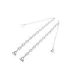 FRCOLOR Verstellbare mit Silberfarbenen Strass Glitzernde Strapazierfähige Ersatzschulterriemen für Rückenfreie Unterwäsche Elegant und Langlebig