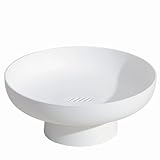 onefitow Obstschale, Obstkorb für Küche, Arbeitsplatte, Küche, Aufbewahrungskörbe, Ständer, Organisation, Dekor-Mittelstück für Küchentheke oder Esszimmertische, Weiß