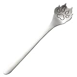 Katzenpfotenförmiger Löffel, Edelstahl-Kaffeelöffel, Teelöffel, Küchenwerkzeug, Rührlöffel