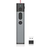 Wireless Presenter Recargable Powerpoint Fernbedienung Präsentationsfernbedienung via USB Empfänger Fernbedienung für PowerPoint/Windows/Mac/Keynote/Hyperlinks/Google Slides/PDF