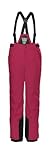 killtec Mädchen Skihose/Funktionshose mit abzippbarem Latz, Schneefang und Kantenschutz KSW 77 GRLS SKI PNTS, dunkel Himbeere, 116, 37258-000