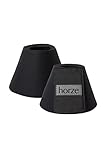 HORZE Pferde Hufglocken ProBell, Springglocken mit Klettverschluss, 2er Set, Schwarz, XL