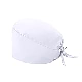 Chirurgische Kopfhörer Arbeitskappe, verstellbar, Bouffant Turban mit Knöpfen, aus bedruckter Baumwolle für Damen und Herren, medizinische Krankenschwester, Staubband, persönliche Pflege, N, One size