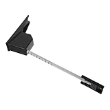 Vaguelly Höhenmessgerät Wandmontiertes Stadiometer Maßband Einziehbar Höhenmessung Für Wand Einziehbares Messwerkzeug Höhenmaßband Metall-größenmesser Manuelles Messwerkzeug Light Grey Abs