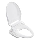 Elektrischer Bidet Dusch-WC Aufsatz für V U Form Toilette, WC Sitz mit einstellbarer Temperatur, Toilettendeckel mit Trockner und Nachtlicht, Selbstreinigender Sitz