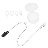 VALICLUD 1 Set Anti Verlust Seil Hörgerätehalter Hörgerätezubehör Ohrstöpsel Hörgeräteschutz Und Clip Hörgeräteclips Zur Vermeidung Von Verlust Graues Nylon
