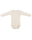 Dilling Baby Body langarm - Bio Merinowolle Natur