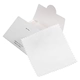 OATIPHO 12 Stück Brillenputztuch Reinigung Hygienetücher Zweck kratzen Ö Gläser Brillenreiniger Brillentücher Glaspoliertücher Brille abwischen Brillenputztücher Brille Tuch Wildleder Weiß