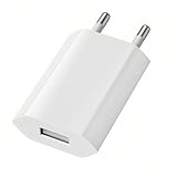 Ladegerät USB Netzteil, 5V/1A USB Ladegerät Universal Stecker Adapter Steckdose Stromadapter Netzstecker Ladestecker für Phone, iWatch, Kameras, Tablets, MP3