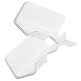 DRESSOOS 2St Fönständer föhn halter föhnhalter fohnhalterung ablage für badezimmer caakg Haken für Haartrockner fön kappe Haartrocknerhalter stanzfrei Regal für Haartrockner Plastik Weiß