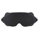 Schlafmaske – Reise-Augenabdeckung zur Entspannung im Flugzeug | 3D-konturierte Augenbinde mit verstellbarem Gummiband, leichtes Schaumstoffkissen für den Einsatz zu Hause, im Hotel