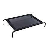 Erhöhtes Hundebett – Bett für Haustiere, robust und atmungsaktiv, tragbar, aus Netz für kleine und mittelgroße Hunde, ideal für Outdoor, Camping, Reisen, Indoor, Wohnung,
