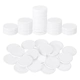 sourcing map 100 Stück 2,5 cm Kunststoff-Poker-Chips, Mini-Bingo-Chips, Lernzähler, Zähler, Scheiben, Marker, undurchsichtig, Spielsteine für Spiele, Mathematikzählen, Weiß
