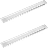 2 Stück 40W LED Feuchtraumleuchte Röhre, 115cm LED Deckenleucht Röhre Licht, Warmweiß 3000K Leuchtröhre, 130° Abstrahlwinkel Leuchtstofflampe, Licht Kellerlampe für Badzimmer Wohnzimmer Lager Küche