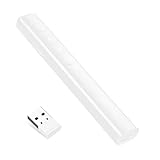Neoreser Presentation Clicker, Pointer für Präsentationen via USB Empfänger, Rot Präsentationsfernbedienung für Windows 7/8/ 10/ Mac/Linux/Android/PowerPoint, für Lehrer, Büro, Berichte(White)