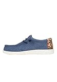 HEYDUDE - Wally Palm Jute, Zapatillas sin Cordones para Hombre, Navy Blazer/Chili Red, 45