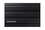 Samsung Portable SSD T7 Shield, 1 TB, USB 3.2 Gen.2, 1.050 MB/s Lesen, 1.000 MB/s Schreiben, Robuste externe Festplatte Outdoor für Mac, PC und Smartphone, Schwarz, MU-PE1T0S/EU