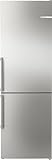Bosch KGN36VIBT, Serie 4, Kühl-Gefrier-Kombination, 186 x 60 cm, 218 L Kühlen & 103 L Gefrieren, Gebürsteter Stahl mit Anti Fingerprint, NoFrost, VitaFresh XXL für längere Frische, Flaschenablage