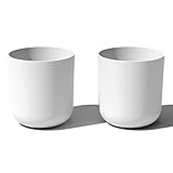 Veradek Pure Series Kona Pflanzgefäß, 50,8 cm, Weiß, 2 Stück