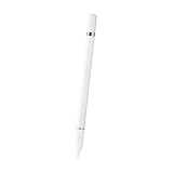 INF Stylus Stift mit Schreibfunktion, 2 in 1 Eingabestift, Kapazitive Disc-Spitze, kompatibel mit Allen Touchscreens (Weiß)