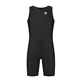 Rogelli Florida Triathlonanzug Unisex - Tri Anzug - Schwarz - Größe L