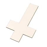 SHINEOFI 36 Stück Kreuz Holzausschnitte Bastelbedarf Kunstdekor Holzschnitt Kruzifix Kits Kindermalerei Für Spirituelles Kinderhandwerk Holzornamente Holz DIY