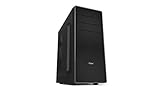 NOX COOLBAY RX -NXCBAYRX - ATX- und Micro ATX Computergehäuse, USB 3.0, Metal Mesh Finish Front, Platz bis zu 3 Lüfter, 4 Festplatten und Grafiken Bis zu 370 mm, Schwarz
