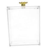 TOPBATHY Transparenter Wattepadspender aus Hochwertigem Pet mit Staubschutzdeckel Kompakter Organizer für Wattestäbchen Wattepads Kosmetikartikel Platzsparend Leicht zu Reinigen für