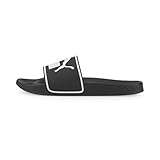PUMA Unisex Leadcat 2.0 Slide Sandal, Black White, 44.5 EU