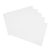 NUOBESTY 100 Blatt Fotopapier Luftfritteuse Artikulierendes Papier Schaumstoffplatte Computerpapier Nagellack-palettenpapier Nailart-palettenpapier Stickmaschinenstabilisator Pergament Weiß