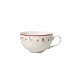 Villeroy & Boch Toy's Delight Milchkaffeetasse, 300 ml, Premium Porzellan, Weiß/Rot