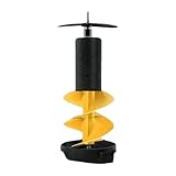 Amagogo Eisbohrer, Eisfischerausrüstung, 6 Zoll Durchmesser, Eisbohrer, Eisfischerbohrer für das Angeln im Meer, Gelb