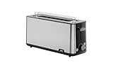 Braun Toaster PurShine HT 1610 BK, 25cm Brot Schlitz, 8 Bräunungsgrade, Aufwärm- & Auftaufunktion, Brötchenaufsatz, Krümelfach, 1030W, Schwarz