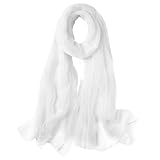 flintronic Chiffon Schal Damen, Eleganter Halstuch, Seidenweiche Chiffon Hijab, Sheer Chiffon Tücher und Wraps für Abendkleider, Premium Polyester