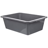 SHINEOFI Verdickte Kunststoff Spülwanne 40x28x13cm Rechteckige Küchen Aufbewahrungsbox mit Großem Fassungsvermögen Lebensmittelecht für Gastronomie Gefrierschrank und Servierwagen