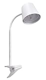 Trango Akku Aufladbar LED Cliplampe 2017-22S in Schwarz Touch stufenlos dimmbar 6 Watt 2700K warmweiß IP44 Spritzwassergeschützt Klemmleuchte für Schlafzimmer Leseleuchte Camping Garten Tischlampe